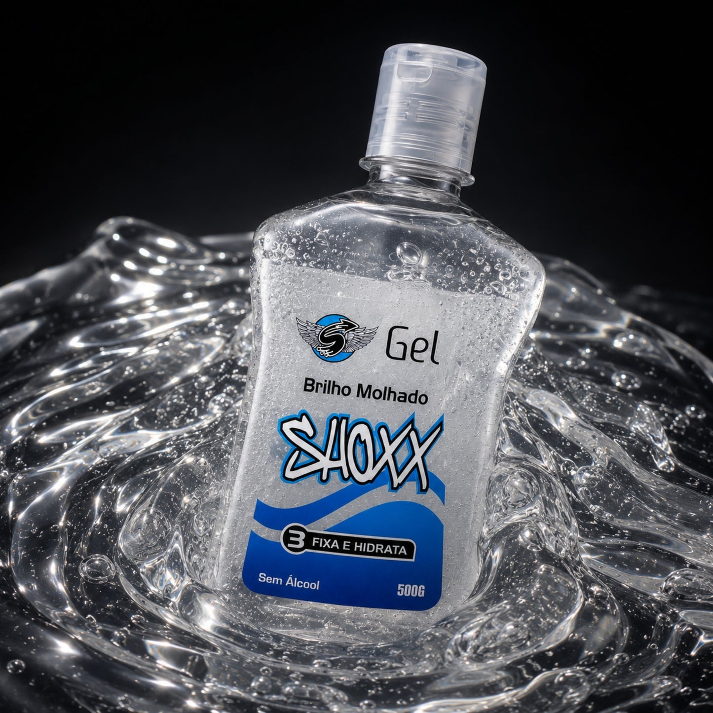 Gel Fixador Brilho Molhado 500g | Forte