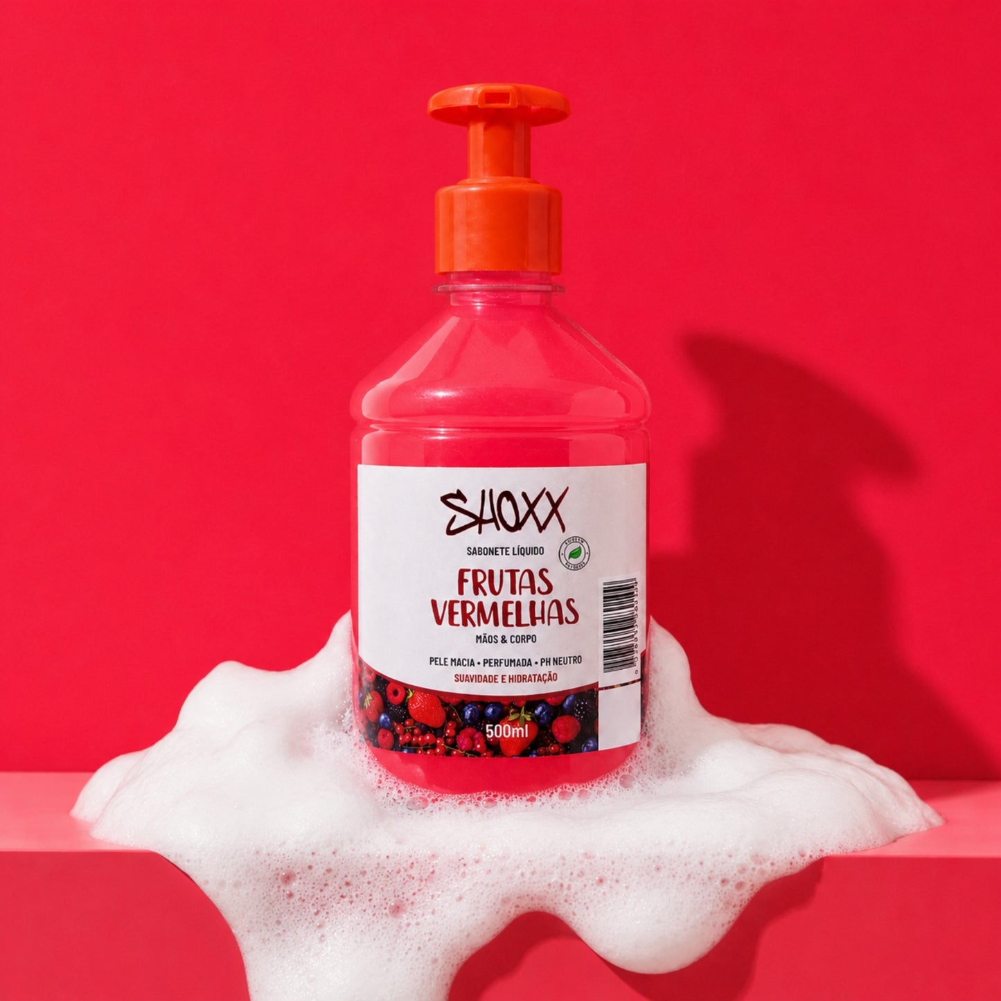 Sabonete Líquido Frutas Vermelhas 500ml | Mãos & Corpo