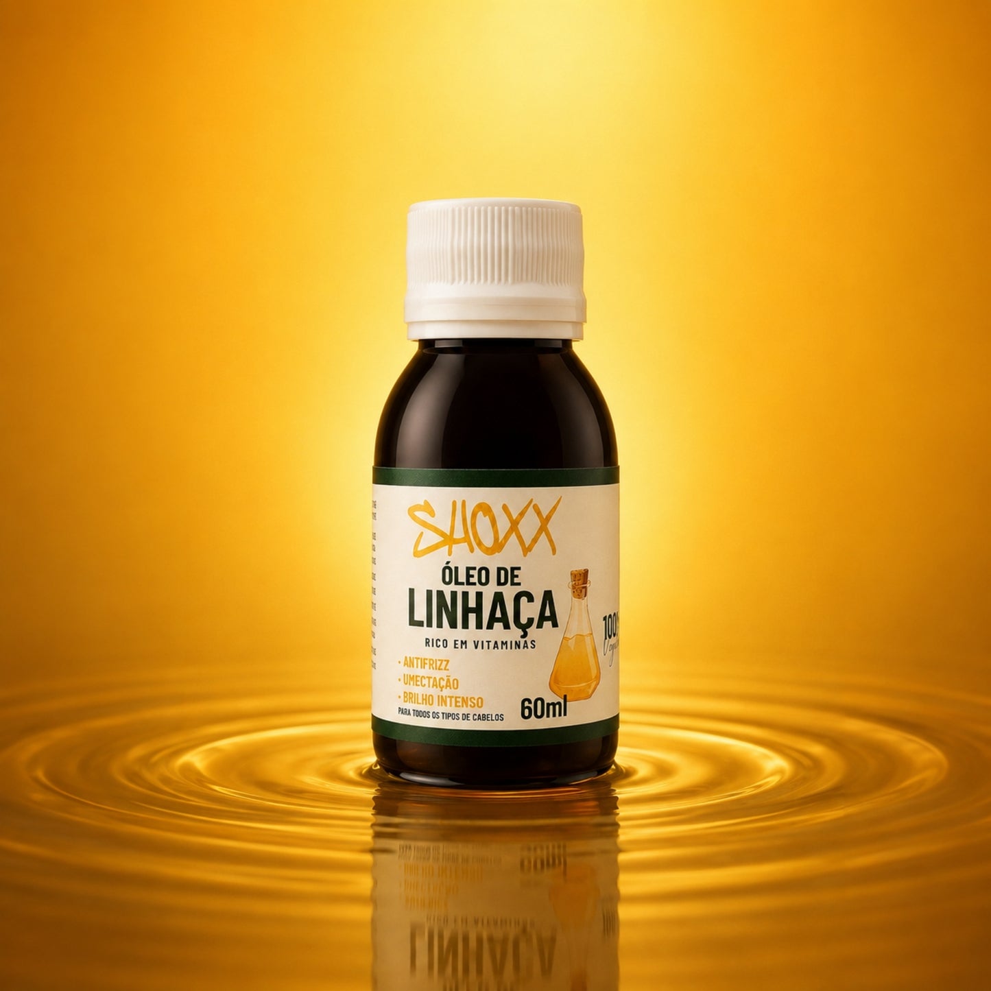 Óleo de Linhaça 60ml | Brilho e Antifrizz