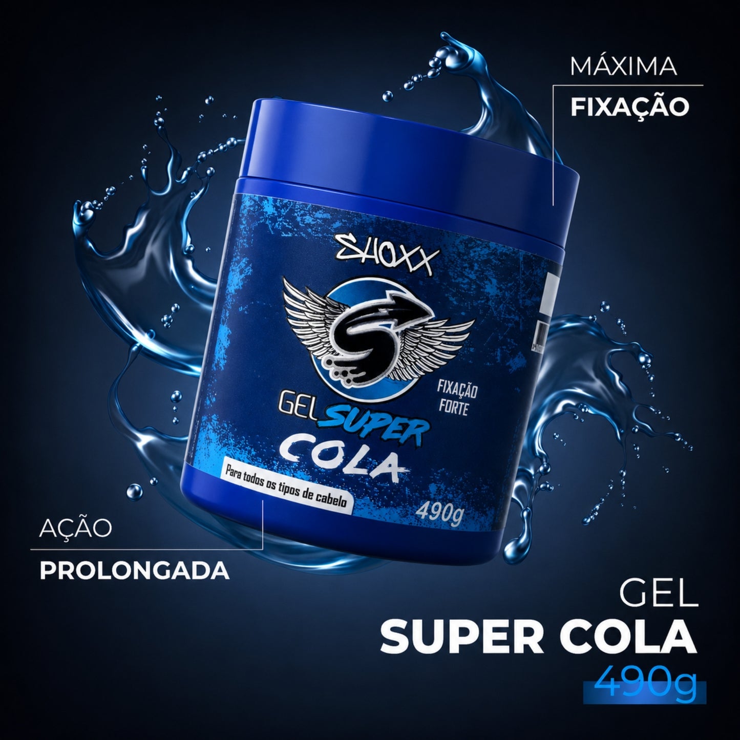 Gel Super Cola 490g | Fixação Extra Forte