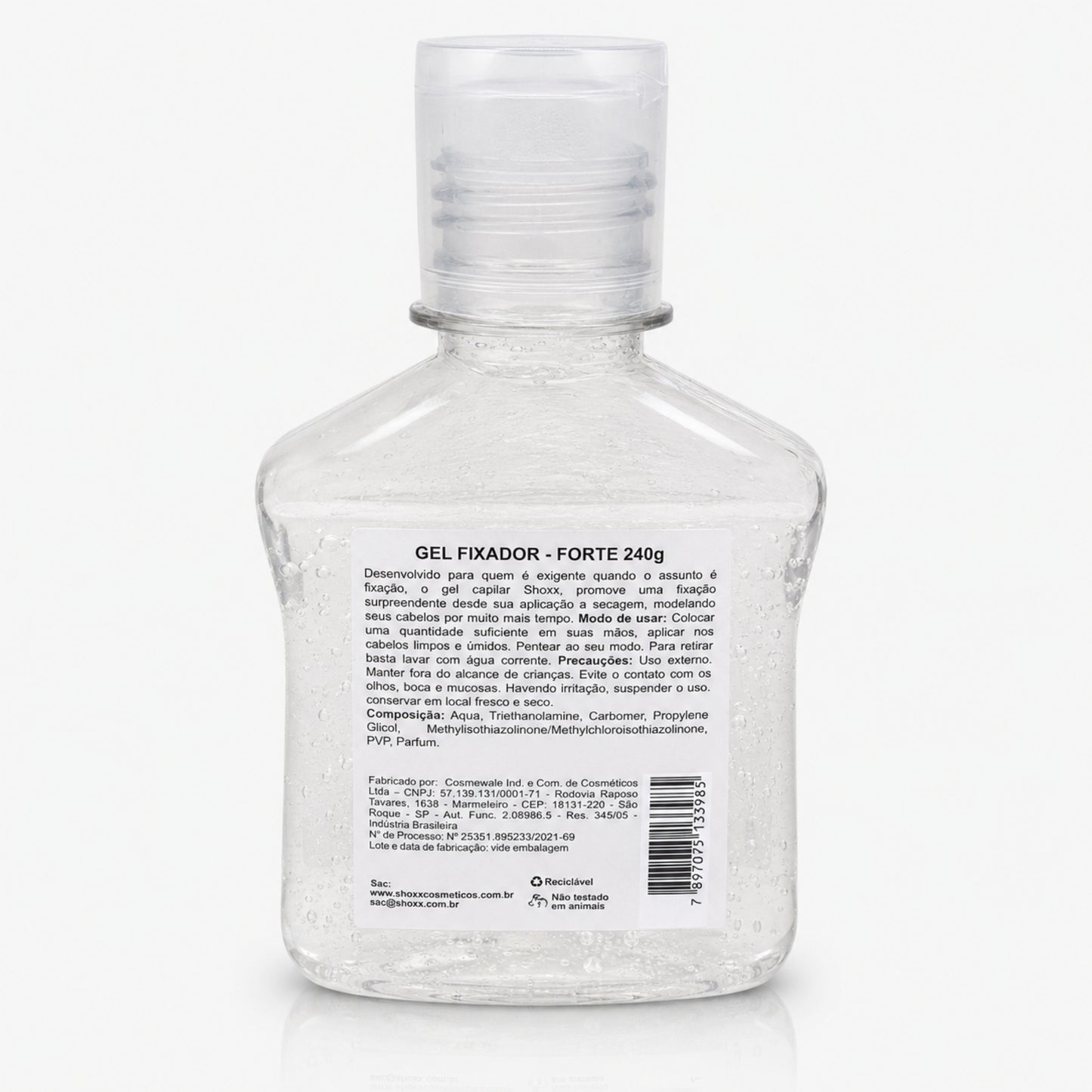 Gel Fixador Brilho Molhado 240g | Forte