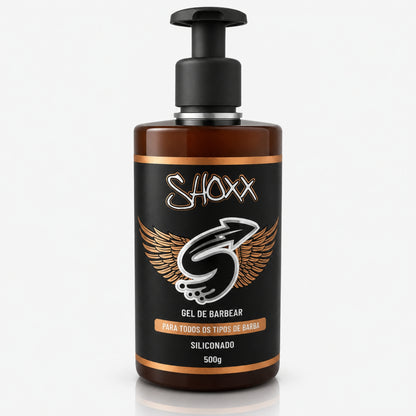 Gel de Barbear Siliconado 500g | Para Todos os Tipos de Barba