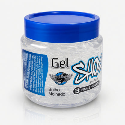 Gel Fixador Brilho Molhado N3 240g | Fixa e Hidrata