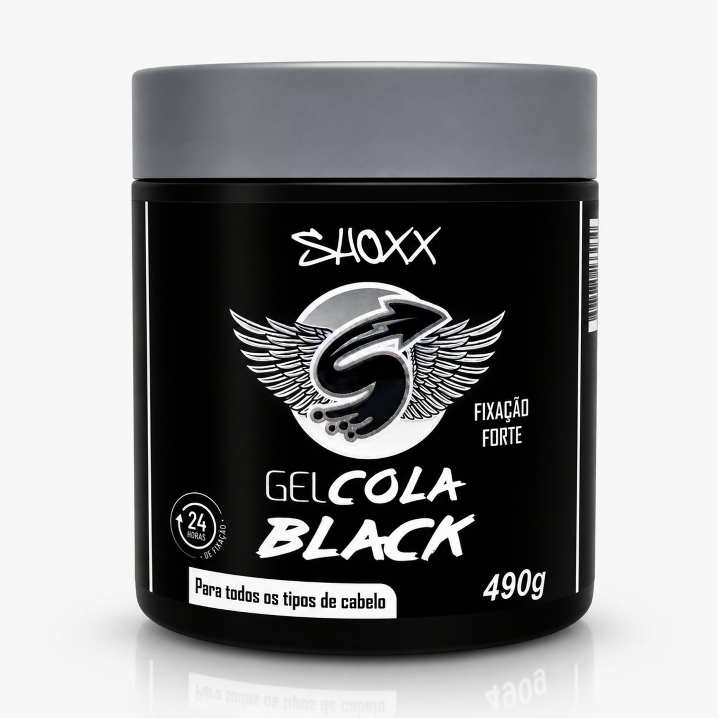 Gel Cola Black 490g | Fixação Extra Forte