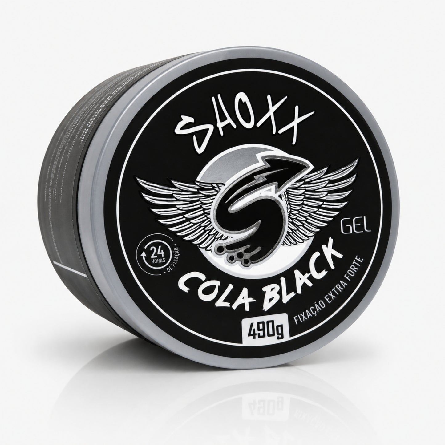 Gel Cola Black 490g | Fixação Extra Forte