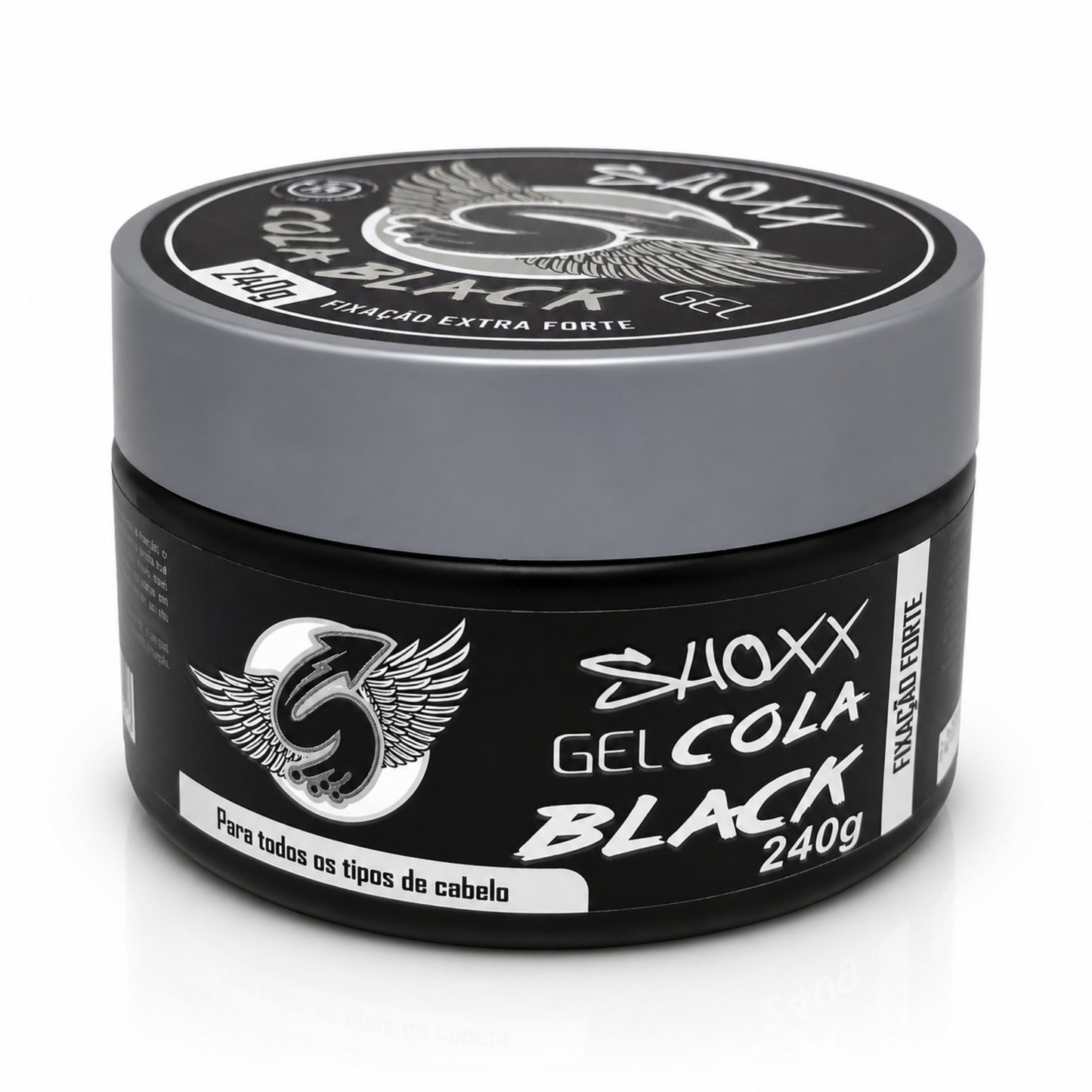 Gel Cola Black 240g | Fixação Extra Forte