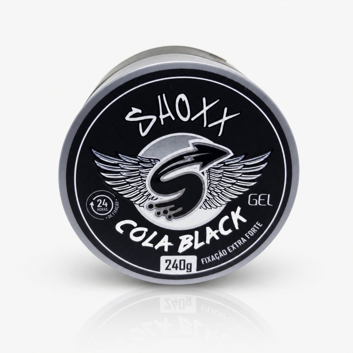 Gel Cola Black 240g | Fixação Extra Forte