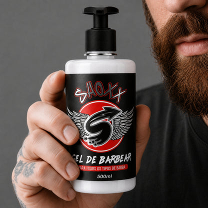 Gel de Barbear Tradicional 500g | Para Todos os Tipos de Barba