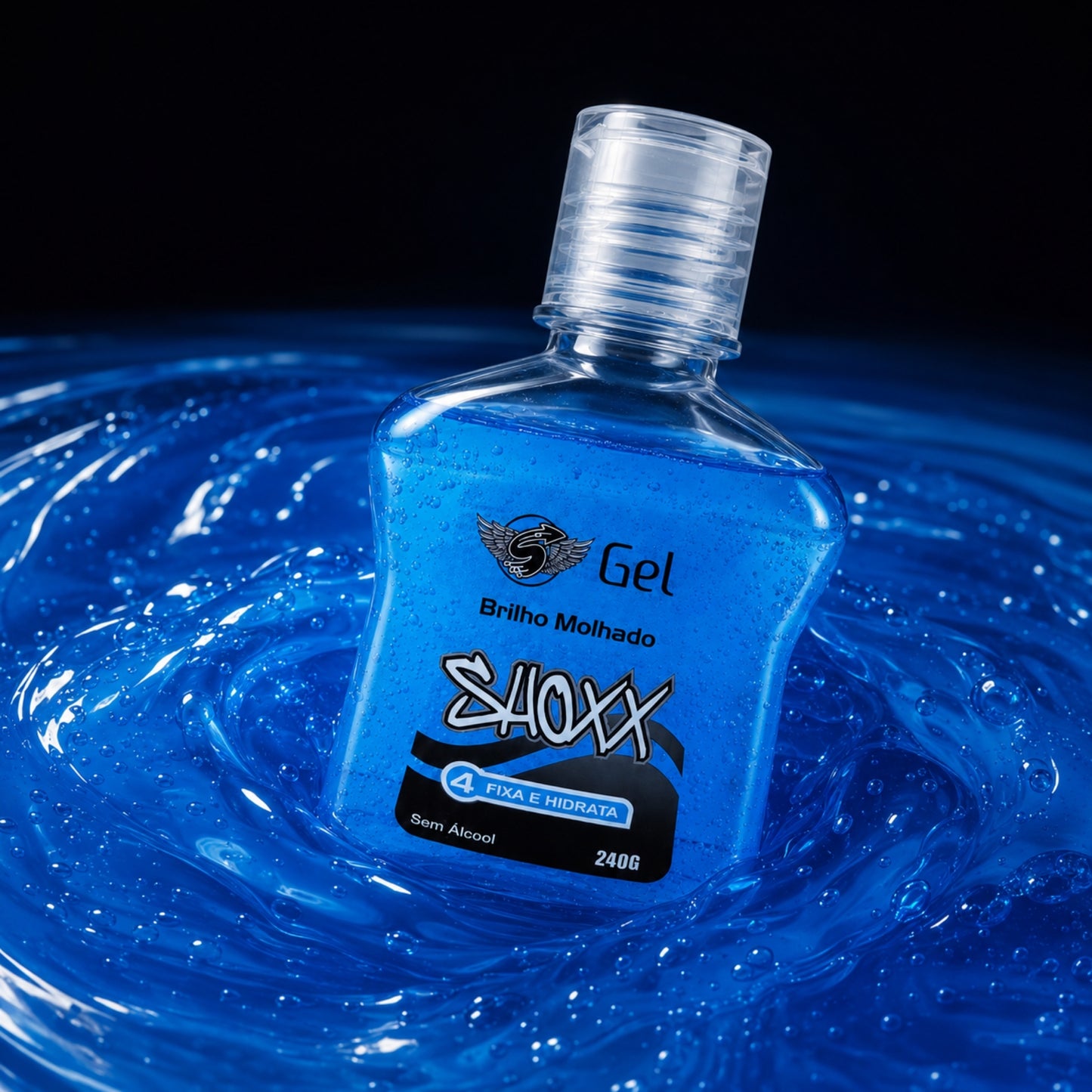 Gel Fixador Brilho Molhado 240g | Extra Forte