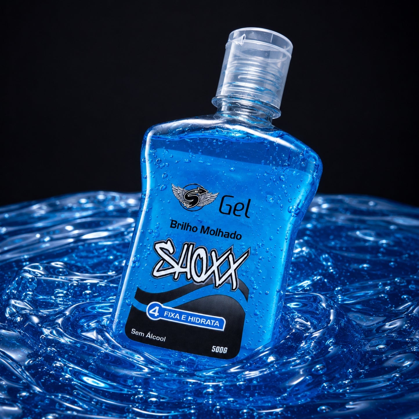 Gel Fixador Brilho Molhado 500g | Extra Forte