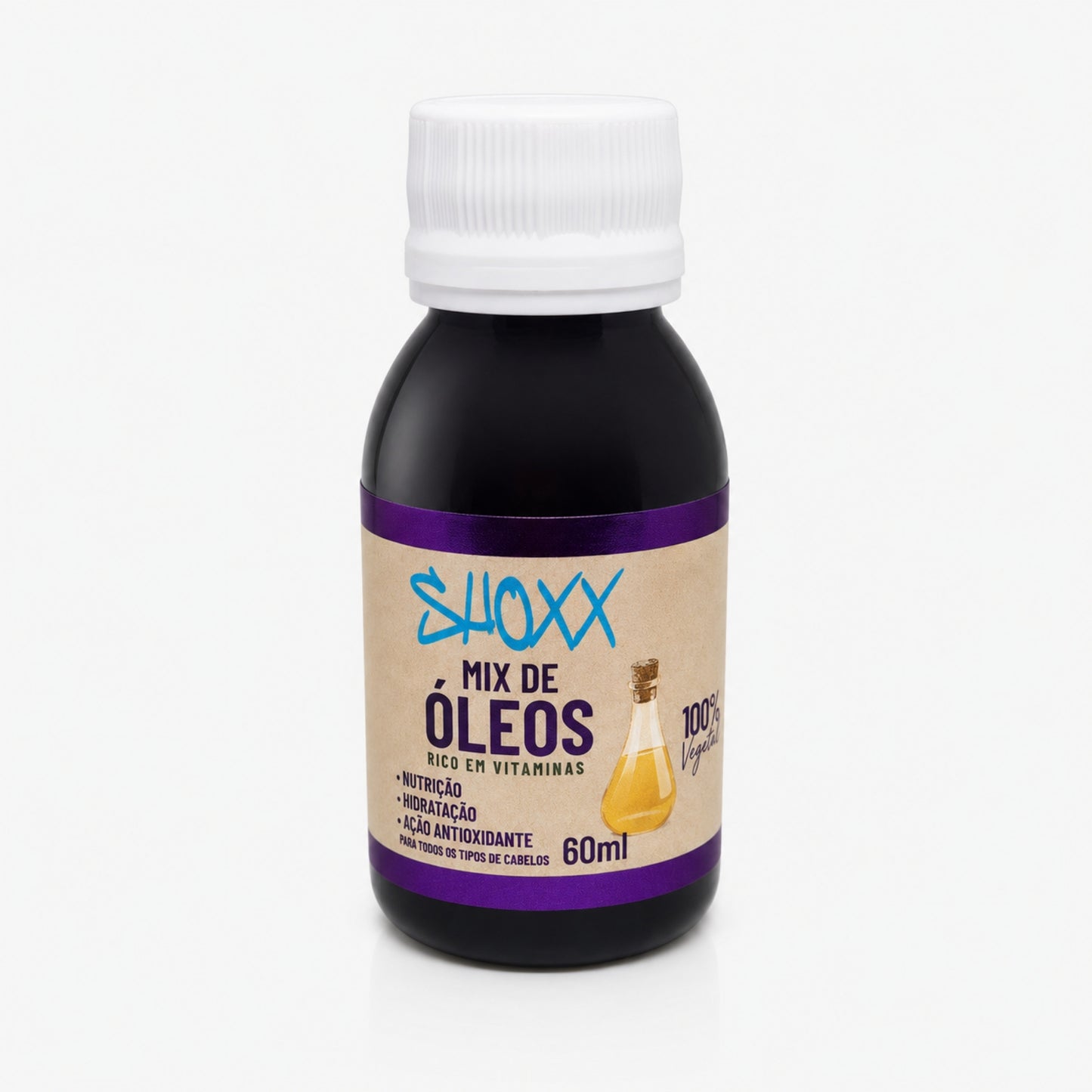 Mix de Óleos Coco, Oliva e Girassol 60ml | Hidratação & Antifrizz