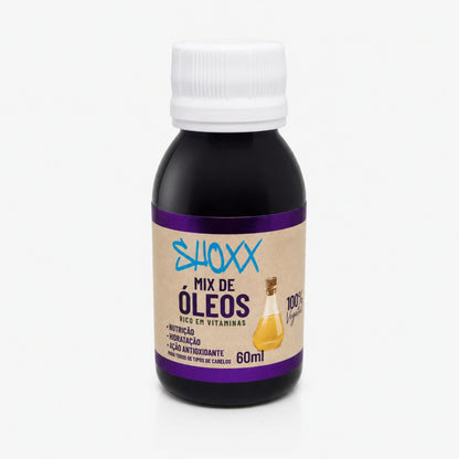 Mix de Óleos Coco, Oliva e Girassol 60ml | Hidratação & Antifrizz