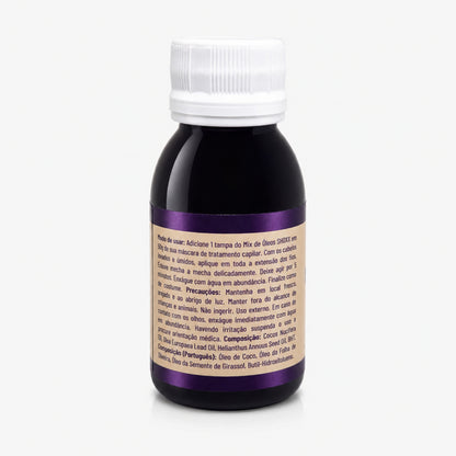 Mix de Óleos Coco, Oliva e Girassol 60ml | Hidratação & Antifrizz