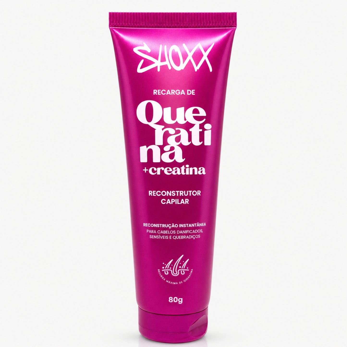 Queratina + Creatina Recarga 80g | Reconstrução Capilar