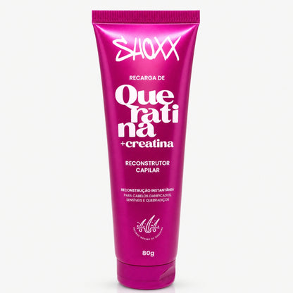 Queratina + Creatina Recarga 80g | Reconstrução Capilar
