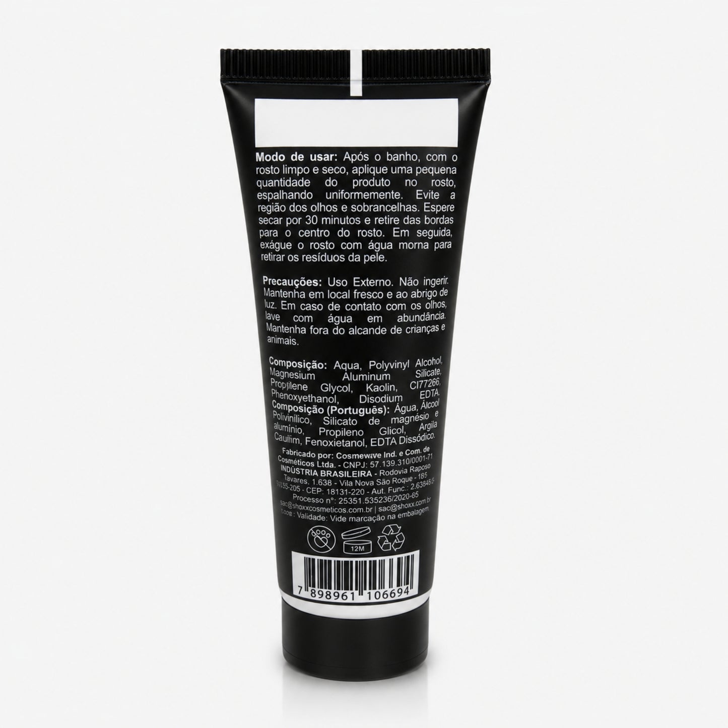 Máscara Facial Negra 50g | Removedora de Cravos