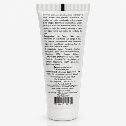 Máscara Argila Branca 50g | Detox Antioxidante