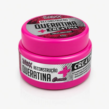 Queratina + Creatina Creme 80g | Reconstrução Capilar