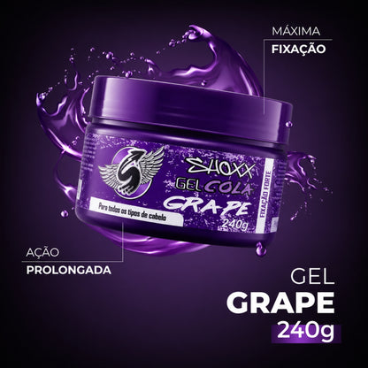Gel Cola Grape 240g | Fixação Extra Forte