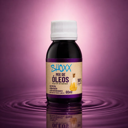 Mix de Óleos Coco, Oliva e Girassol 60ml | Hidratação & Antifrizz