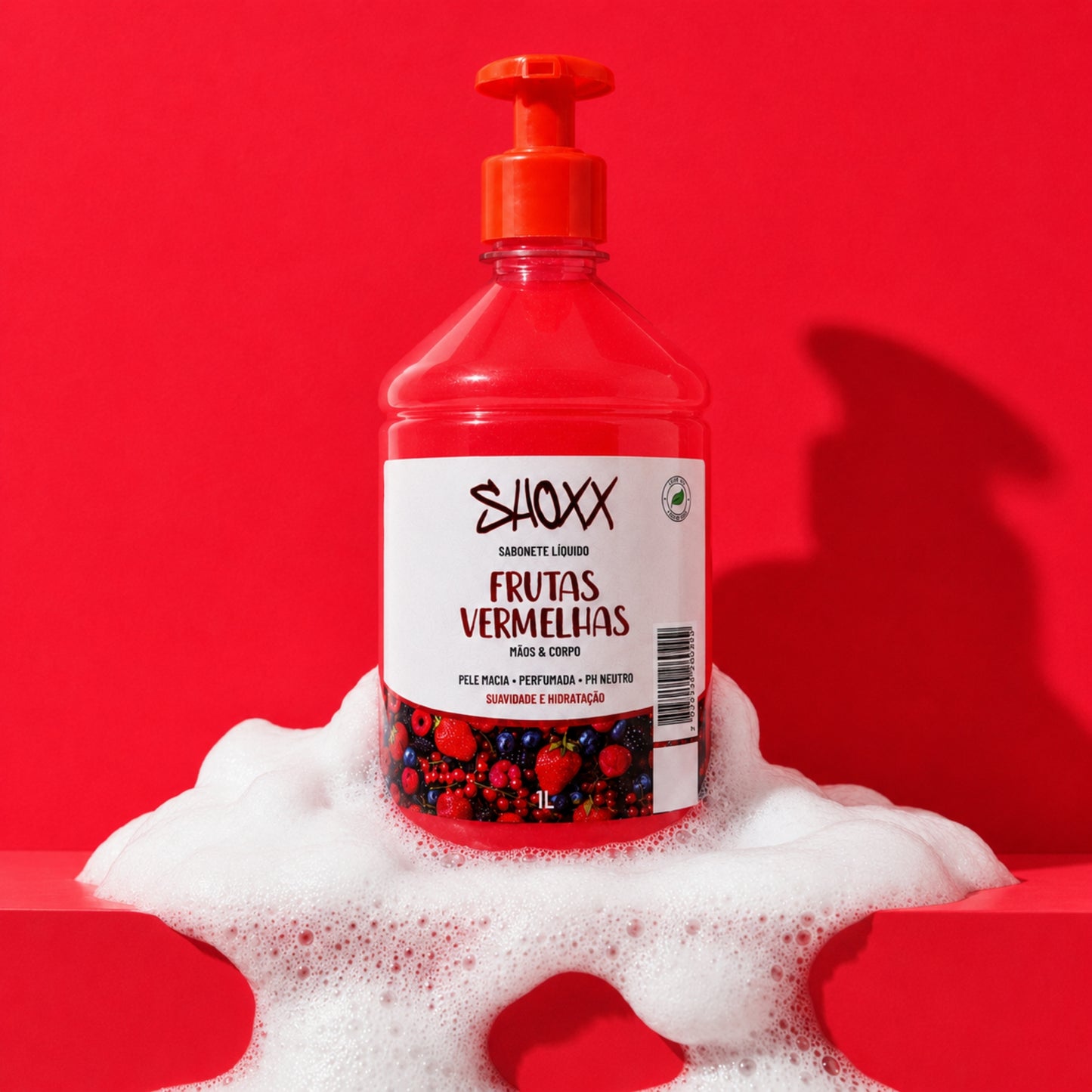 Sabonete Líquido Frutas Vermelhas 1L | Mãos & Corpo
