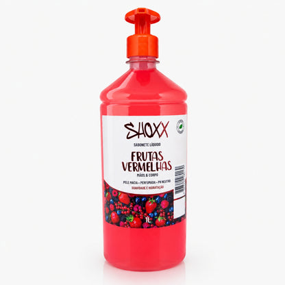 Sabonete Líquido Frutas Vermelhas 1L | Mãos & Corpo